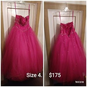 Fushia Quince/Prom Dress